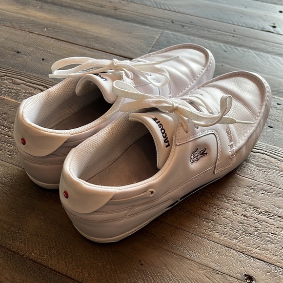 Lacoste Dreyfus Boat Shoes White / Navy - Picture 3 of 7